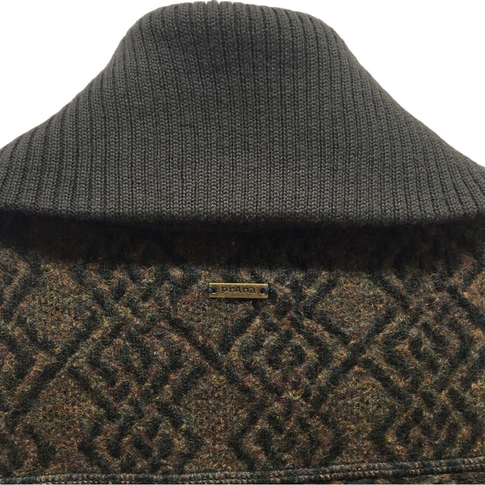 PRANA Annabel Wool Blends Jacket Green and Tan Size Small - Picture 10 of 17